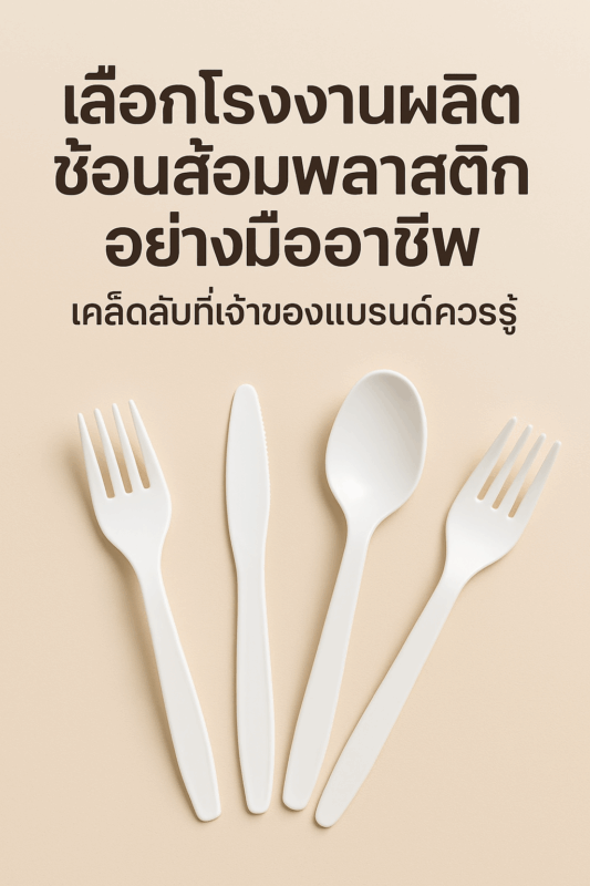 โรงงานผลิตช้อนส้อมพลาสติก โรงงานฉีดพลาสติก ช้อนส้อมรับประทานอาหาร ส้อมพับ