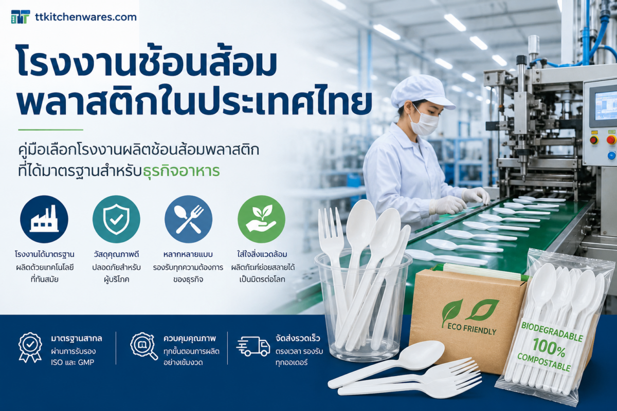 โรงงานผลิตช้อนส้อมพลาสติก โรงงานฉีดพลาสติก ช้อนส้อมรับประทานอาหาร ส้อมพับ