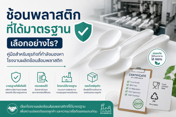 โรงงานผลิตช้อนส้อมพลาสติก โรงงานฉีดพลาสติก ช้อนส้อมรับประทานอาหาร ส้อมพับ