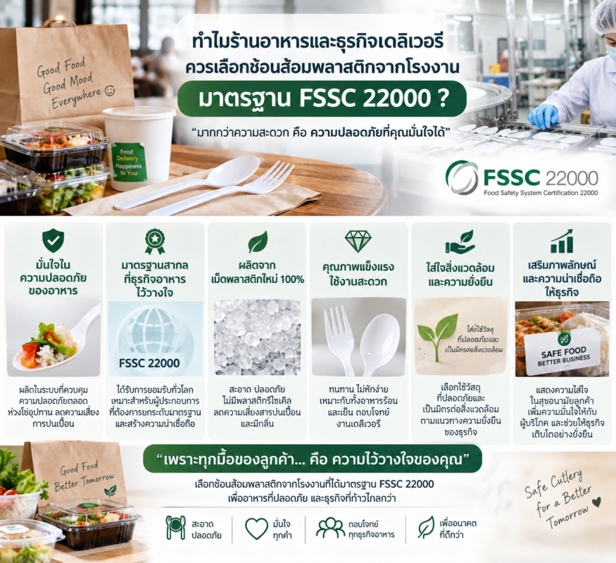 โรงงานผลิตช้อนส้อมพลาสติก โรงงานฉีดพลาสติก ช้อนส้อมรับประทานอาหาร ส้อมพับ