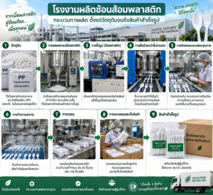 โรงงานผลิตช้อนส้อมพลาสติก โรงงานฉีดพลาสติก ช้อนส้อมรับประทานอาหาร ส้อมพับ
